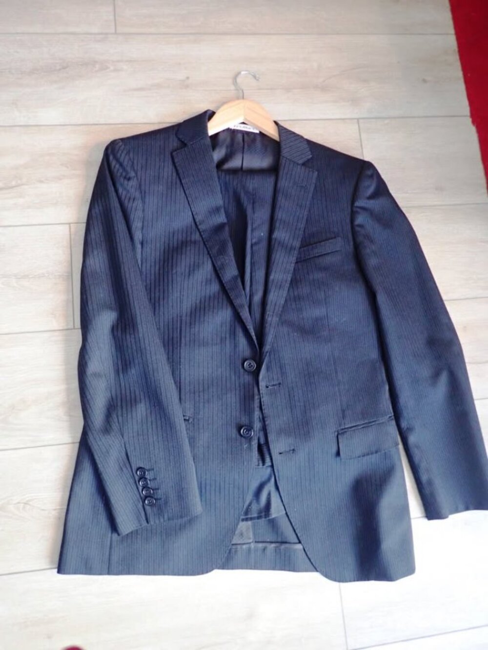 Two 2-piece Medium men's suits- jacket 40, pants 32
